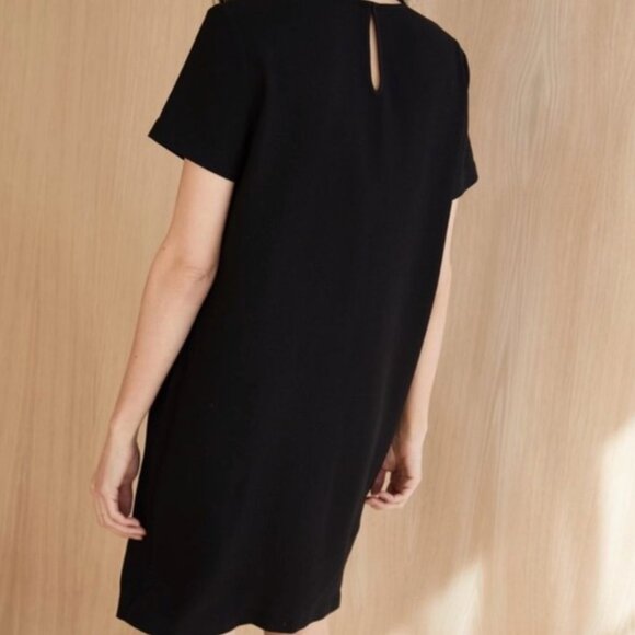 Jenni Kayne | Crepe Black Shift Dress Medium - Picture 2 of 8